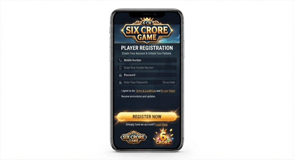 6crore game register